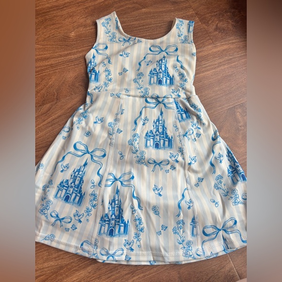 Other - Brand new- Blue Cinderella castle Disney athletic dress with shorts